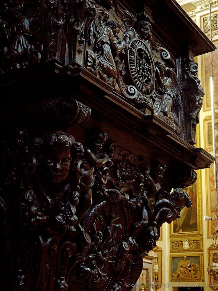 Milan (Italy) - Detail of the pulpit of San Fedele